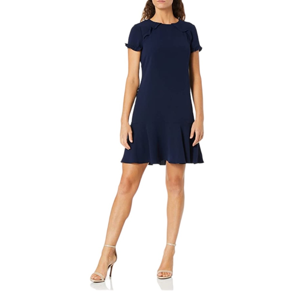 Shoshanna Maricella Short Sleeve Shift Dress